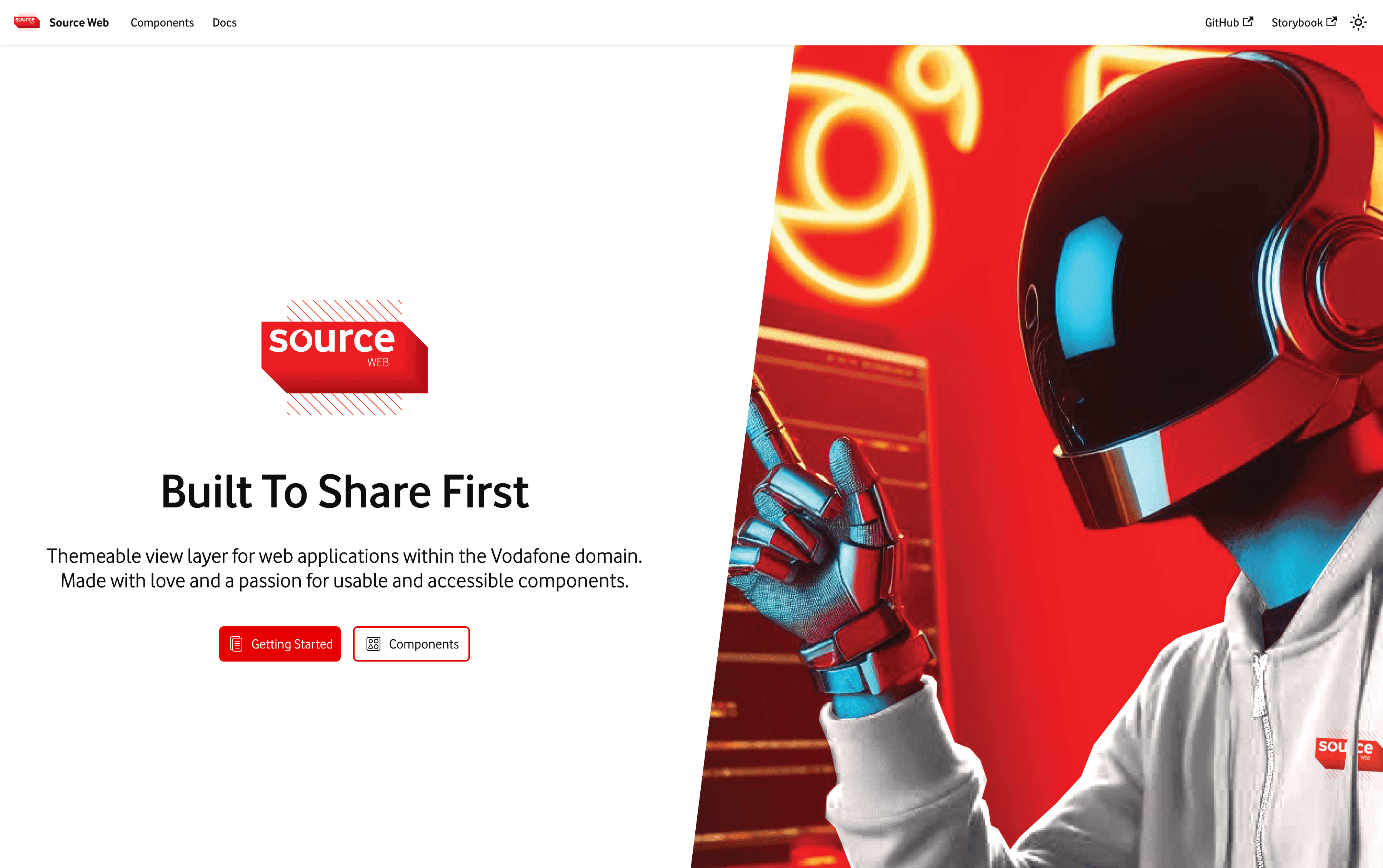 Source Web — component library overview